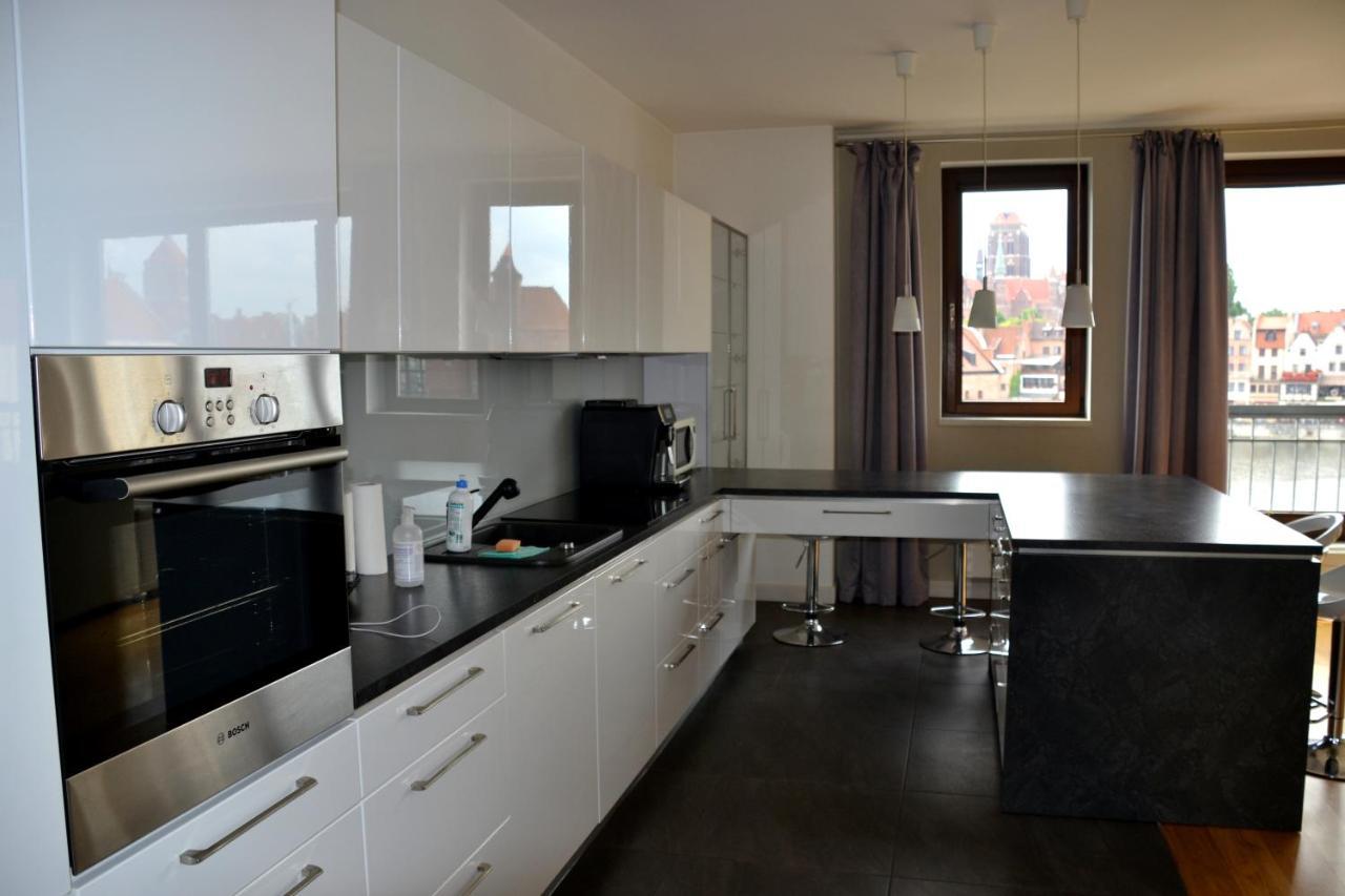 Apartamenty Centrum Nad Motlawa Z Widokiem Na Patio Z Balkonem Gdansk Exterior foto